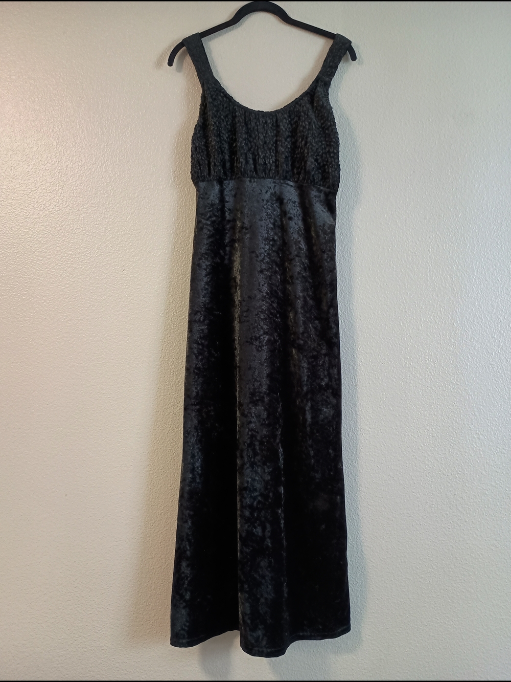 Black Velvet Maxi Dress